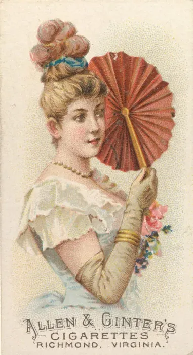 Framed Print : Plate 37, from the Fans of the Period series (N7) for Allen & Framed Print : Plate 37, from the Fans of the Period series (N7) for Allen &