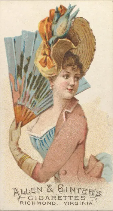 Framed Print : Plate 38, from the Fans of the Period series (N7) for Allen & Framed Print : Plate 38, from the Fans of the Period series (N7) for Allen &