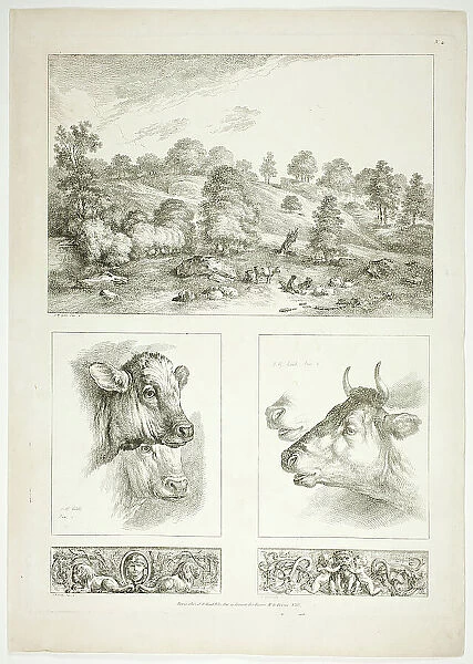Plate Four of 38 from Oeuvres de J. B. Huet, 1796–99. Creator: Jean Baptiste Marie Huet