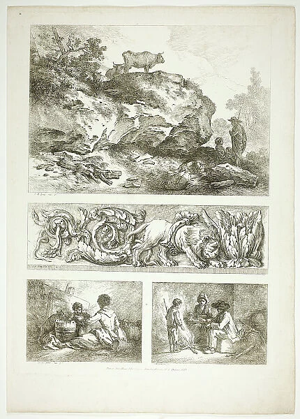 Plate Nine of 38 from Oeuvres de J. B. Huet, 1796–99. Creator: Jean Baptiste Marie Huet