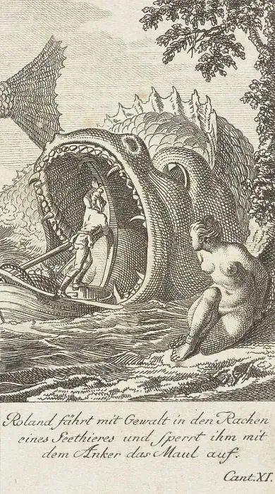 Framed Print : Plate 4 for Ariosto's Orlando Furioso, 1772. Creator: Daniel Berger Framed Print : Plate 4 for Ariosto's Orlando Furioso, 1772. Creator: Daniel Berger