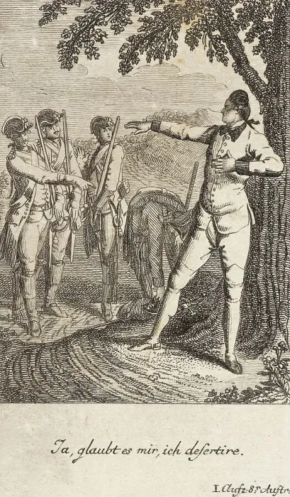 Framed Print : Plate 4 from The Deserter by Sedaine, 1775. Creator: Daniel Berger Framed Print : Plate 4 from The Deserter by Sedaine, 1775. Creator: Daniel Berger