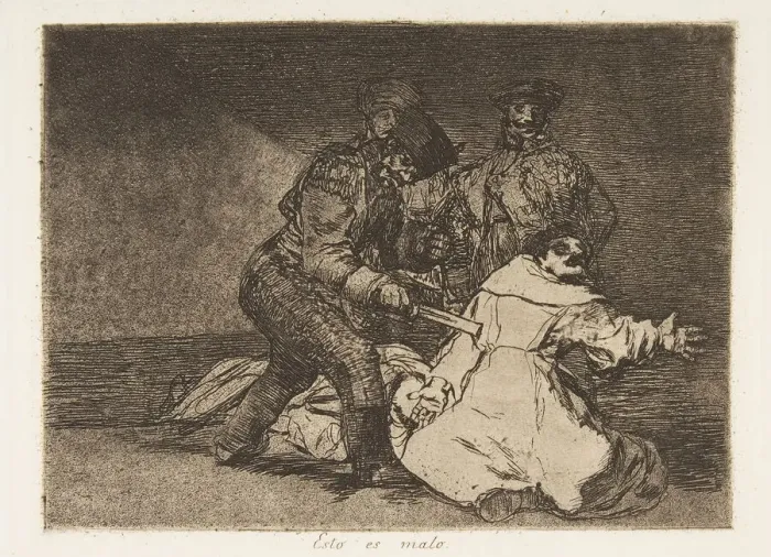 Framed Print : Plate 46 from The Disasters of War (Los Desastres de la Guerra): This Framed Print : Plate 46 from The Disasters of War (Los Desastres de la Guerra): This