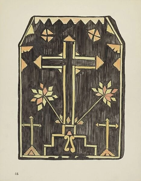 Plate 46: Straw Applique Design: From Portfolio 'Spanish Colonial Designs of New Mexico', 1935  /  1942. Creator: Unknown