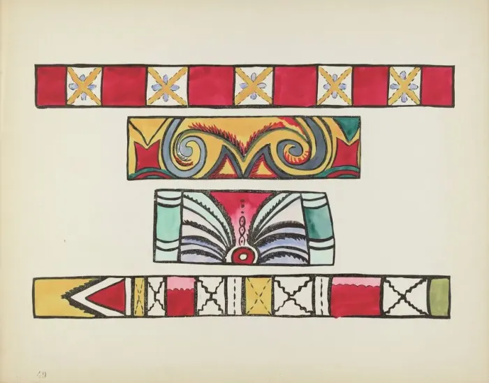 Framed Print : Plate 49: Miscellaneous Design: From Portfolio Spanish Colonial Designs of New Mexico, 1935 / 1942. Creator: Unknown Framed Print : Plate 49: Miscellaneous Design: From Portfolio Spanish Colonial Designs of New Mexico, 1935 / 1942. Creator: Unknown