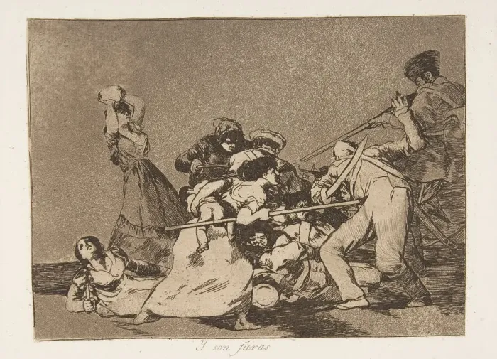 Framed Print : Plate 5 from The Disasters of War (Los Desastres de la Guerra): And t Framed Print : Plate 5 from The Disasters of War (Los Desastres de la Guerra): And t