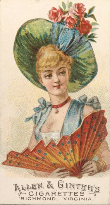 Framed Print : Plate 50, from the Fans of the Period series (N7) for Allen & Framed Print : Plate 50, from the Fans of the Period series (N7) for Allen &