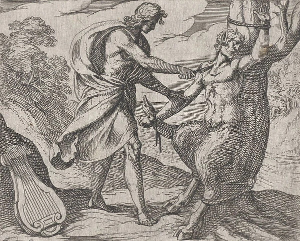 Plate 58: Apollo Killing Marsyas (Marsyas victus ab Apolline excoriatur)