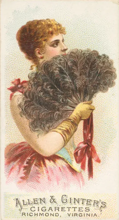 Framed Print : Plate 6, from the Fans of the Period series (N7) for Allen & Ginter Cigarettes Brands Framed Print : Plate 6, from the Fans of the Period series (N7) for Allen & Ginter Cigarettes Brands