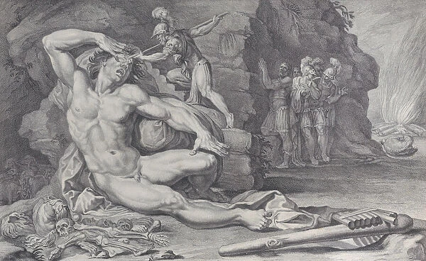 Plate 6: Ulysses driving a burning stake into Polyphemus eye, 1756