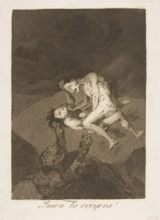 Framed Print : Plate 62 from Los Caprichos : Who would have thought it? (Quien lo creyera!), 1799 Framed Print : Plate 62 from Los Caprichos : Who would have thought it? (Quien lo creyera!), 1799