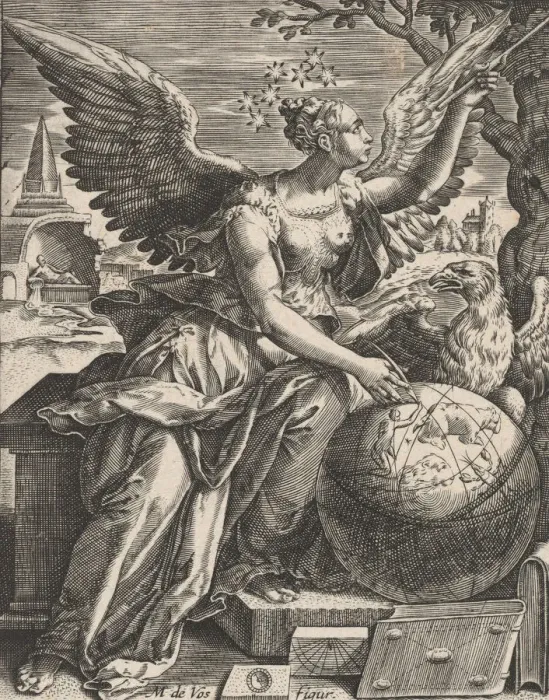 Framed Print : Plate 7: Astronomia, from The Seven Liberal Arts, ca. 1628-66. ca. 1628-66. Creator: Paul Fürst Framed Print : Plate 7: Astronomia, from The Seven Liberal Arts, ca. 1628-66. ca. 1628-66. Creator: Paul Fürst