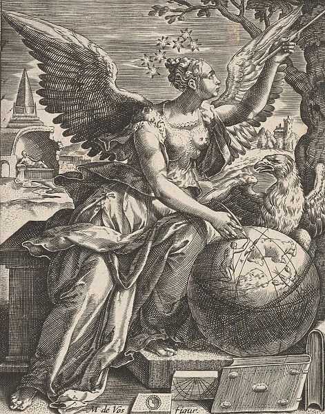Plate 7: Astronomia, from The Seven Liberal Arts, ca. 1628-66. ca. 1628-66