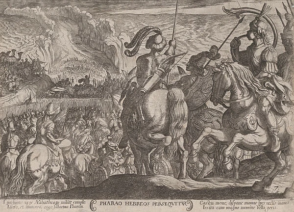 Plate 7: The Egyptians Pursuing the Israelites, from The Battles of the Old... ca