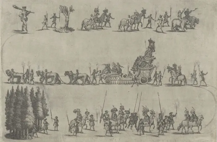 Framed Print : Plate 7 from Pietro Paulo Bissari, Antiopa, 1662. Creator: Mathaus Küsel Framed Print : Plate 7 from Pietro Paulo Bissari, Antiopa, 1662. Creator: Mathaus Küsel