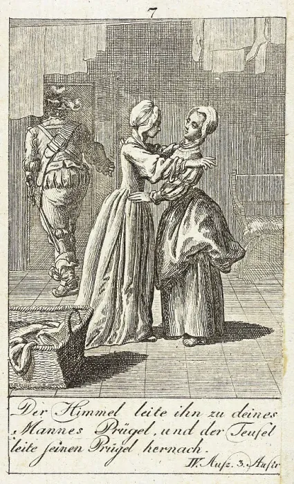 Framed Print : Plate 7 for Shakespeare's Macbeth, 1784. Creator: Daniel Nikolaus Chodowiecki