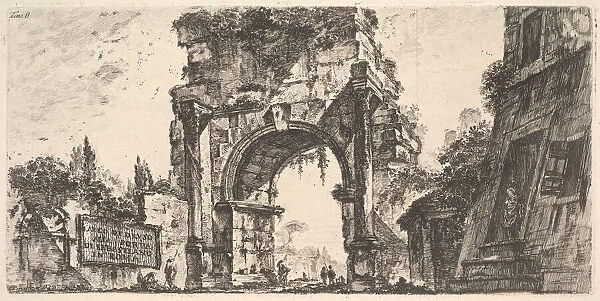 Plate 8: Arch of Drusus at the Porta S. Sebastiano in Rome (Arco di Druso alla Porta d