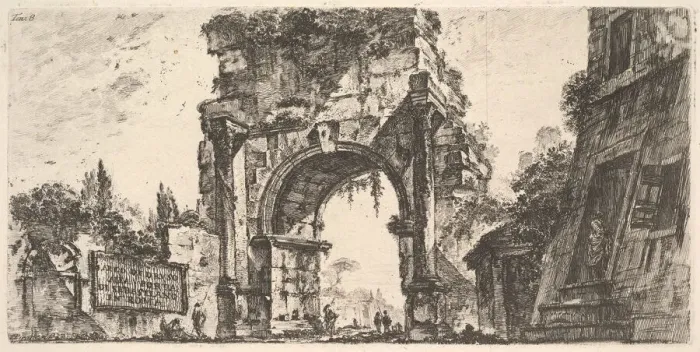 Framed Print : Plate 8: Arch of Drusus at the Porta S. Sebastiano in Rome (Arco di Druso alla Porta d Framed Print : Plate 8: Arch of Drusus at the Porta S. Sebastiano in Rome (Arco di Druso alla Porta d