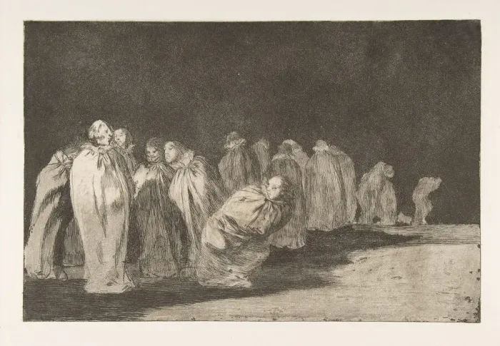 Framed Print : Plate 8 from the Disparates : The men in sacks, ca. 1816-23 (published 1864) Framed Print : Plate 8 from the Disparates : The men in sacks, ca. 1816-23 (published 1864)