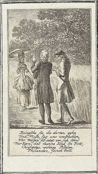 Plate 8 for Moral and Satiric Content, 1778. Creator: Daniel Nikolaus Chodowiecki