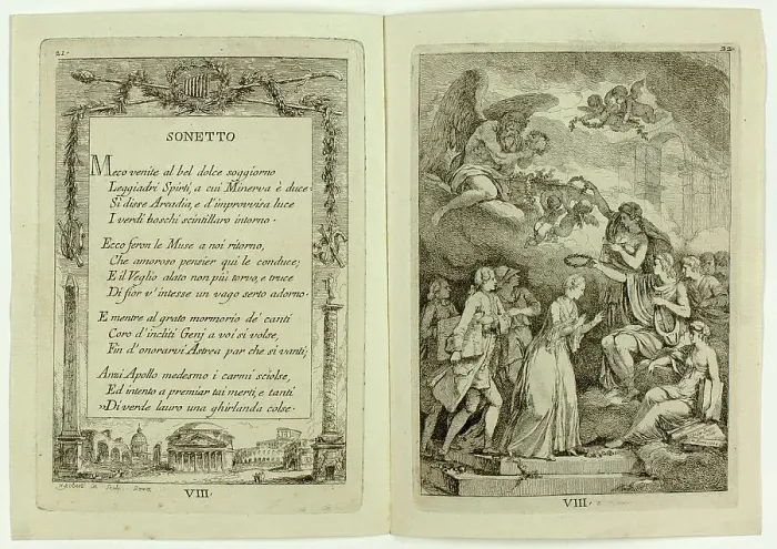 Framed Print : Plate 8, from Nella Venuta, 1764. Creator: Franz Edmund Weirotter Framed Print : Plate 8, from Nella Venuta, 1764. Creator: Franz Edmund Weirotter