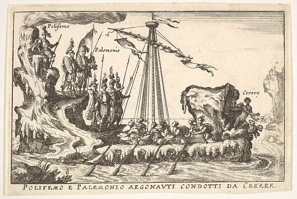 Plate 8: Polyphemus and Palemonius led by Ceres (Polifemo e Palemonio Argonauti condotti