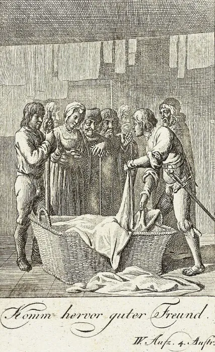 Framed Print : Plate 8 for Shakespeare's Macbeth, 1784. Creator: Daniel Nikolaus Chodowiecki Framed Print : Plate 8 for Shakespeare's Macbeth, 1784. Creator: Daniel Nikolaus Chodowiecki