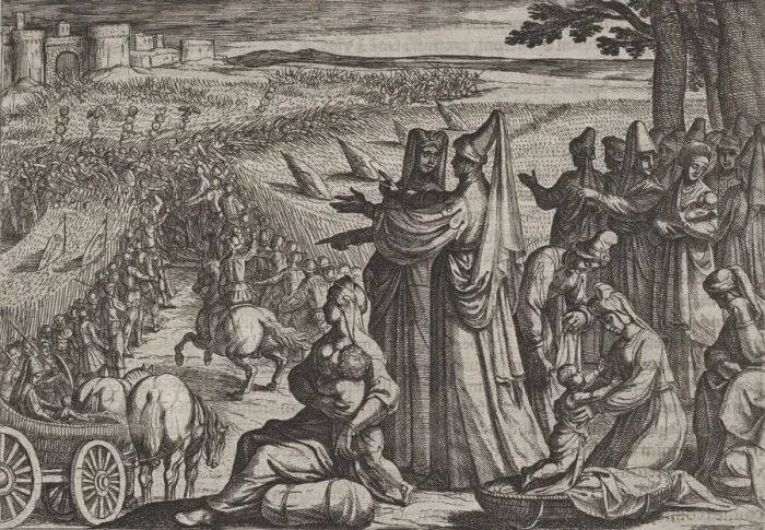 Framed Print : Plate 8: Women and Children Observe Civilis Battling the Romans, from The War of the Roma Framed Print : Plate 8: Women and Children Observe Civilis Battling the Romans, from The War of the Roma