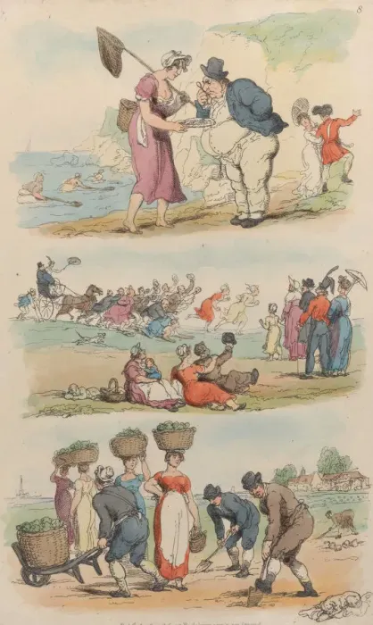 Framed Print : Plate 8, from World in Miniature, 1816. 1816. Creator: Thomas Rowlandson Framed Print : Plate 8, from World in Miniature, 1816. 1816. Creator: Thomas Rowlandson