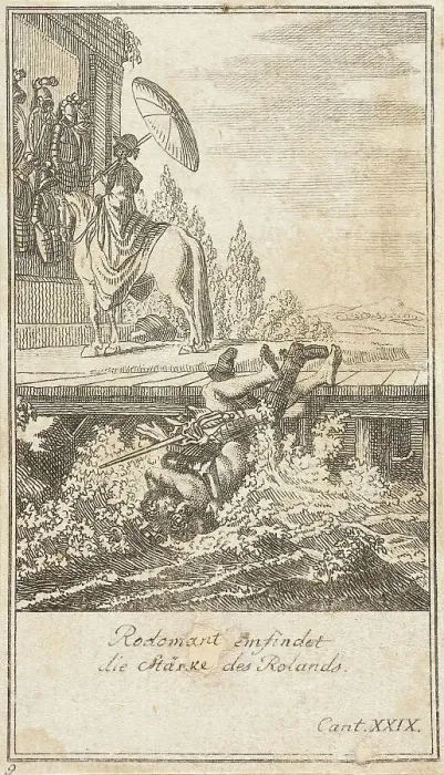 Framed Print : Plate 9 for Ariosto's Orlando Furioso, 1772. Creator: Daniel Berger Framed Print : Plate 9 for Ariosto's Orlando Furioso, 1772. Creator: Daniel Berger