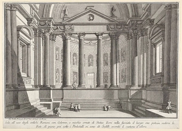 Plate 9: Colonnaded hall according to the custom of the ancient Romans