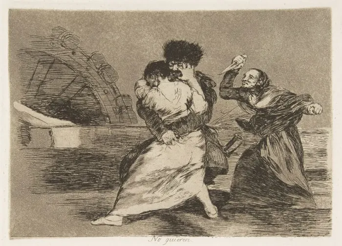 Framed Print : Plate 9 from The Disasters of War (Los Desastres de la Guerra): They d Framed Print : Plate 9 from The Disasters of War (Los Desastres de la Guerra): They d
