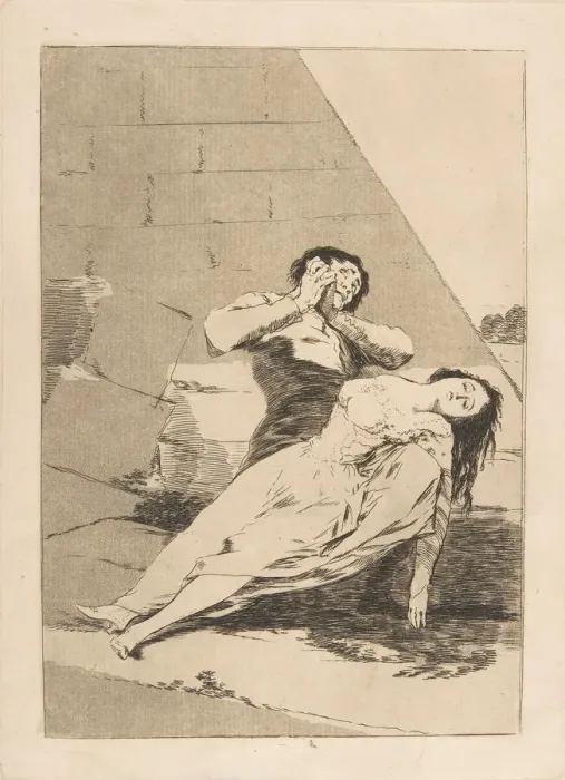 Framed Print : Plate 9 from Los Caprichos : Tantalus (Tantalo. ), 1799. Creator: Francisco Goya Framed Print : Plate 9 from Los Caprichos : Tantalus (Tantalo. ), 1799. Creator: Francisco Goya
