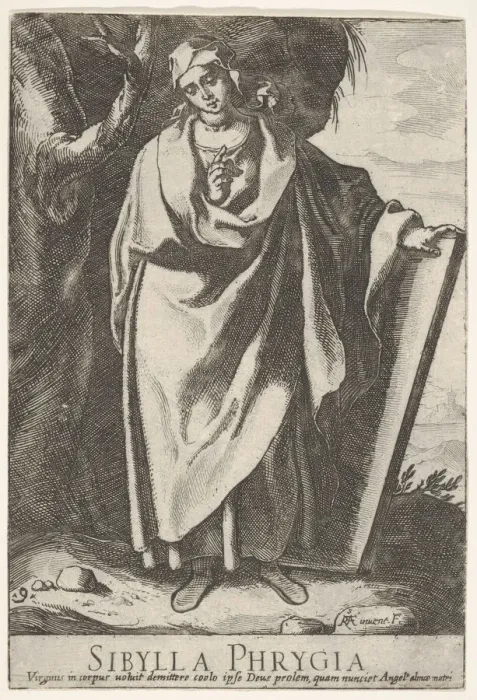 Framed Print : Plate 9: the Phrygian Sibyl holding the top of a tablet with her left hand Framed Print : Plate 9: the Phrygian Sibyl holding the top of a tablet with her left hand
