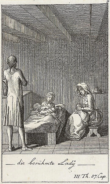 Plate 9 for Thomas Smollett's The Adventures of Peregrine Pickle, 1785. Creator: Daniel Nikolaus Chodowiecki