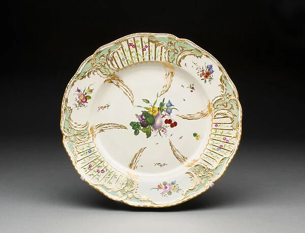 Plate, Ansbach, 1760  /  1804. Creator: Ansbach Pottery and Porcelain Factory