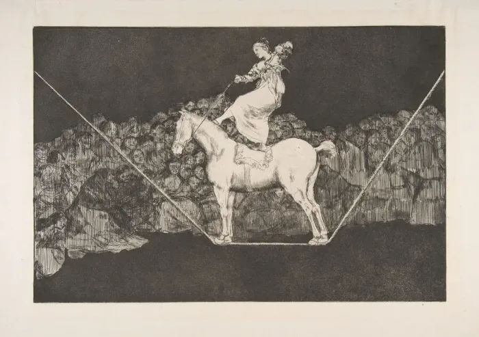 Framed Print : Plate B from the Disparates : Punctual Folly, ca. 1816-23 (published before 1877) Framed Print : Plate B from the Disparates : Punctual Folly, ca. 1816-23 (published before 1877)