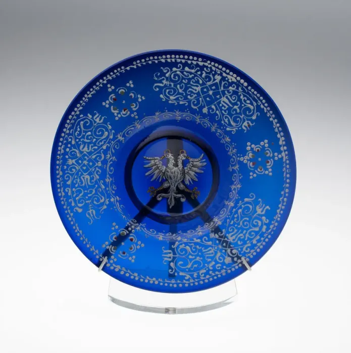 Framed Print : Plate, Bohemia, Early 17th century. Creator: Bohemia Glass Framed Print : Plate, Bohemia, Early 17th century. Creator: Bohemia Glass