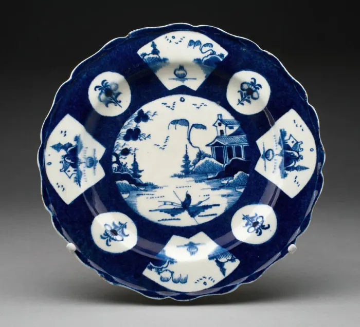 Framed Print : Plate, Bow, 1755  /  65. Creator: Bow Porcelain Factory
