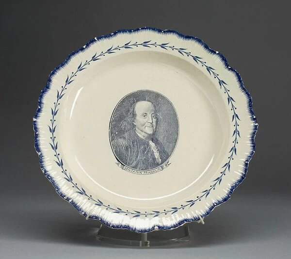 Plate, c. 1790. Creator: Unknown