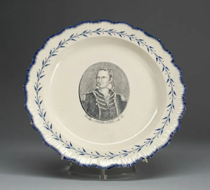 Framed Print : Plate, c. 1790. Creator: Unknown