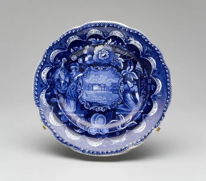 Framed Print : Plate, c. 1826. Creator: James and Ralph Clews Framed Print : Plate, c. 1826. Creator: James and Ralph Clews