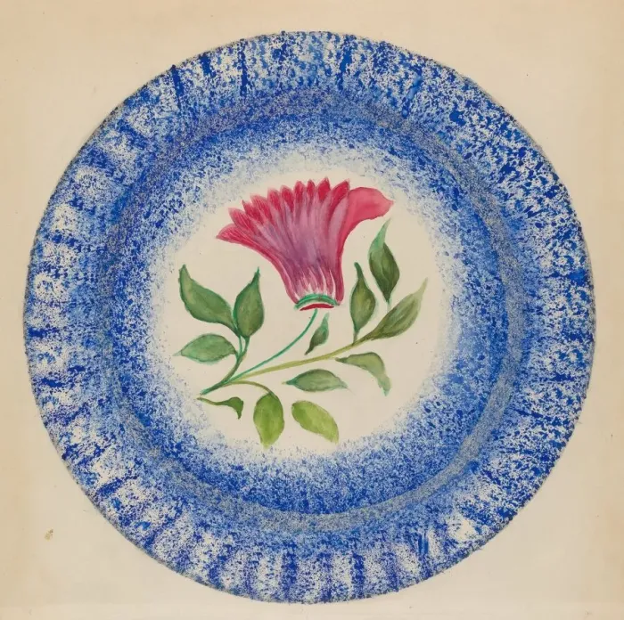 Framed Print : Plate, c. 1936. Creator: Albert Eyth Framed Print : Plate, c. 1936. Creator: Albert Eyth
