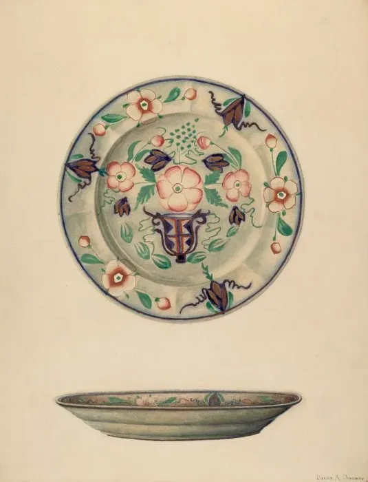 Framed Print : Plate, c. 1938. Creator: Byron Dingman Framed Print : Plate, c. 1938. Creator: Byron Dingman