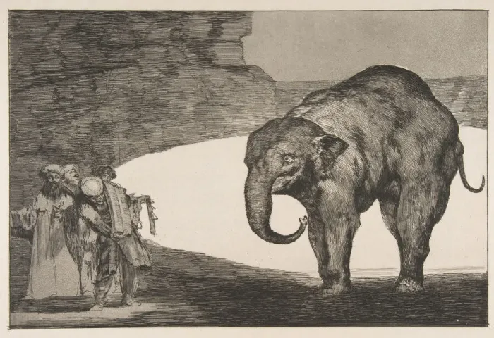 Framed Print : Plate C from the Disparates : Animal Folly, ca. 1816-23 (published before 1877) Framed Print : Plate C from the Disparates : Animal Folly, ca. 1816-23 (published before 1877)