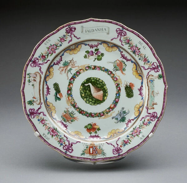 Plate, China, 1760  /  70. Creator: Jingdezhen Porcelain