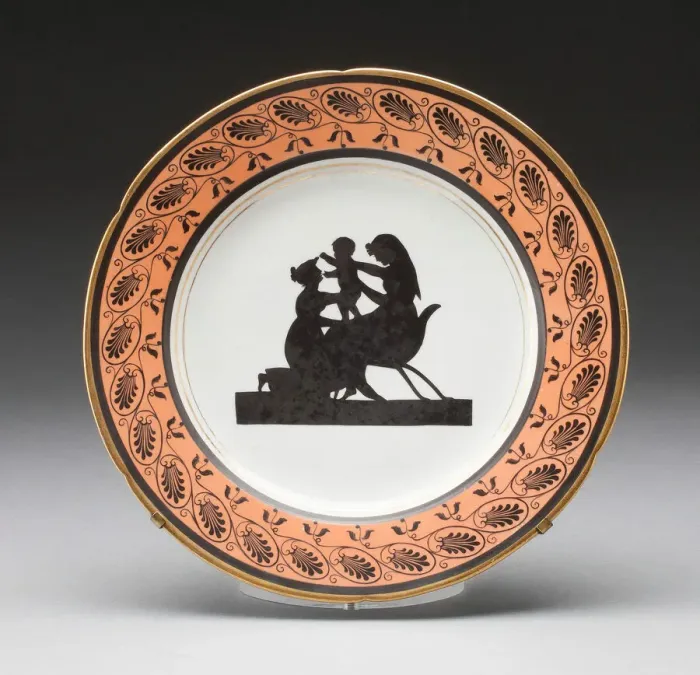Framed Print : Plate, Coalport, c. 1805. Creators: Coalport Porcelain Factory, William Locke the Younger Framed Print : Plate, Coalport, c. 1805. Creators: Coalport Porcelain Factory, William Locke the Younger