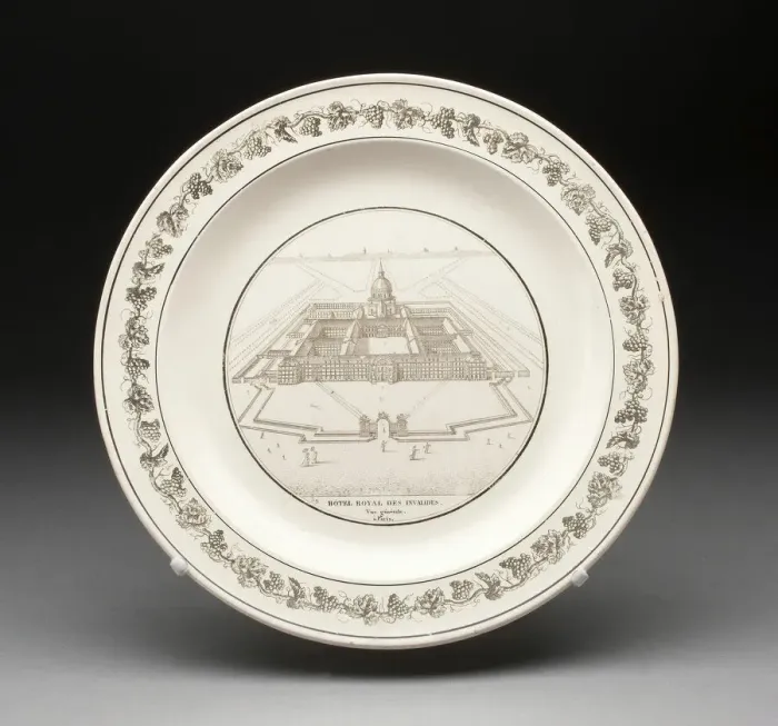 Framed Print : Plate, Creil, 1800 / 50. Creator: Creil Pottery Framed Print : Plate, Creil, 1800 / 50. Creator: Creil Pottery