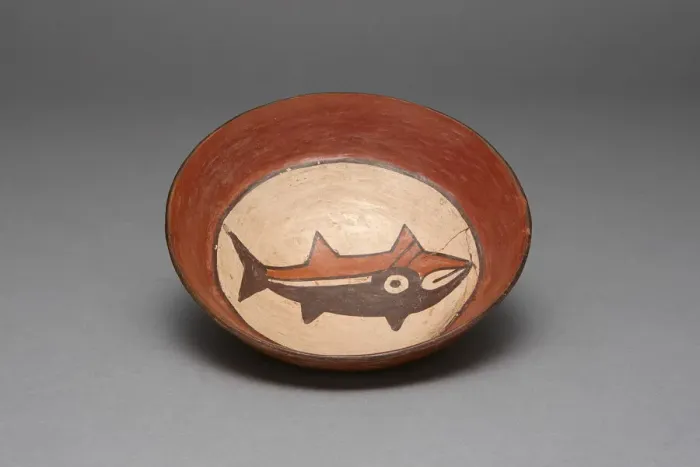Framed Print : Plate Depicting a Fish, Shark, or Whale, 180 B. C. / A. D. 500. Creator: Unknown Framed Print : Plate Depicting a Fish, Shark, or Whale, 180 B. C. / A. D. 500. Creator: Unknown