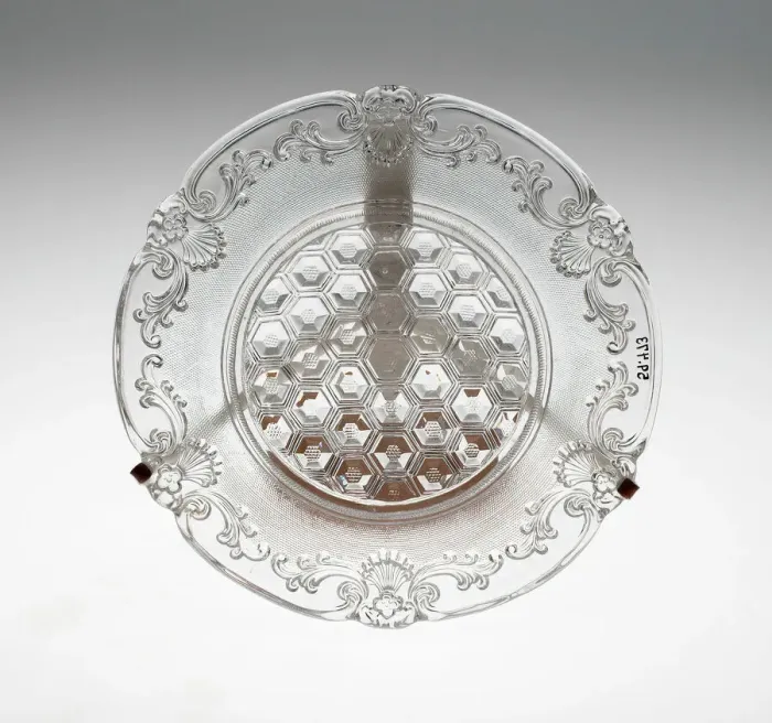 Framed Print : Plate, France, c. 1830 / 60. Creator: Baccarat Glasshouse Framed Print : Plate, France, c. 1830 / 60. Creator: Baccarat Glasshouse